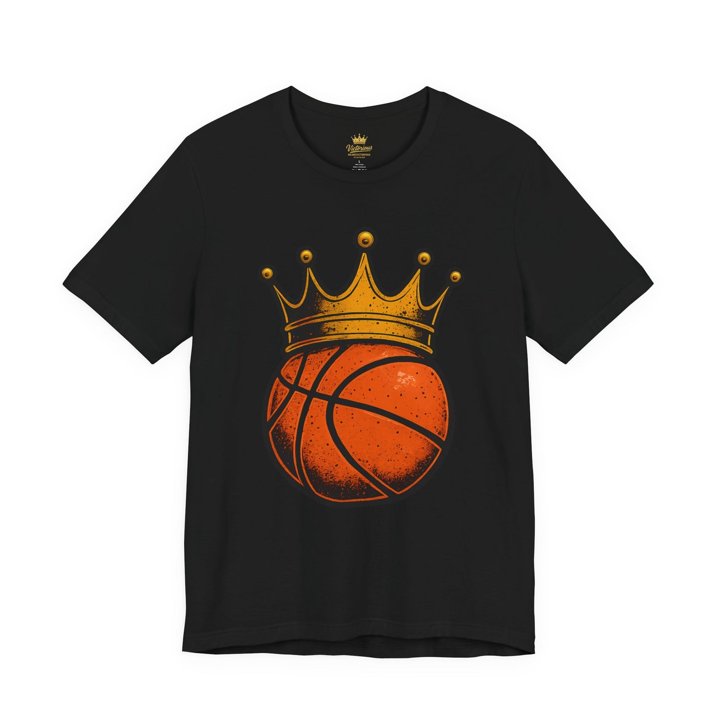 Basketball King Tee — Crowned Basketball Graphic T-Shirt