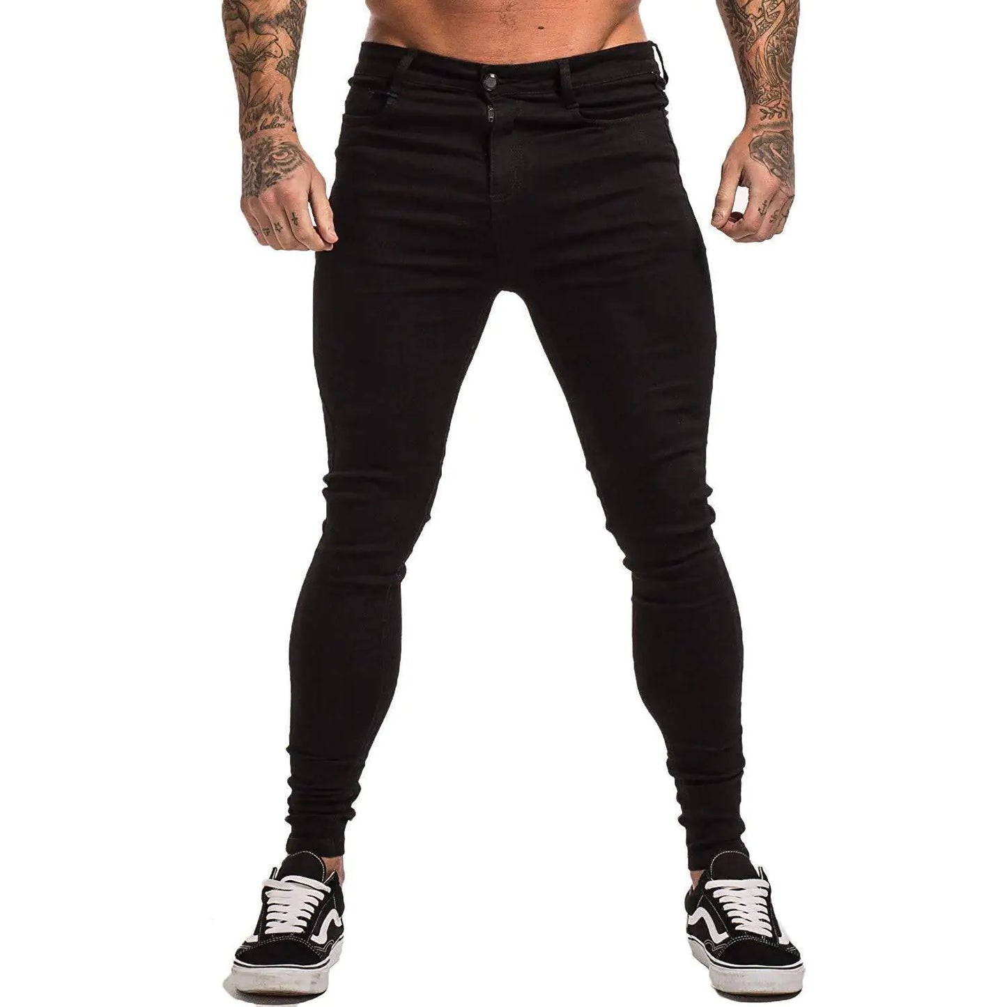 Men's Blue Slim-Fit Stretch Skinny Jeans