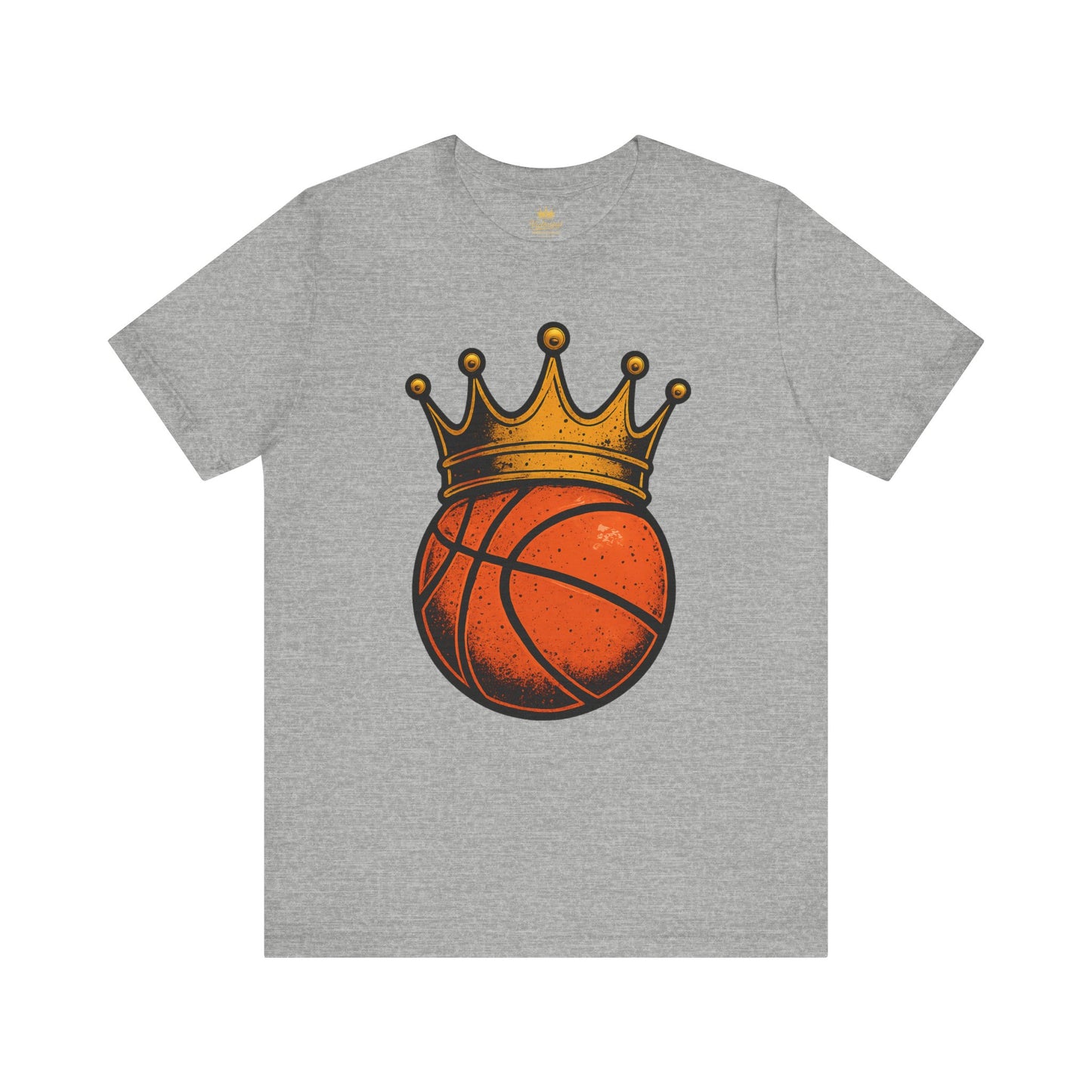 Basketball King Tee — Crowned Basketball Graphic T-Shirt